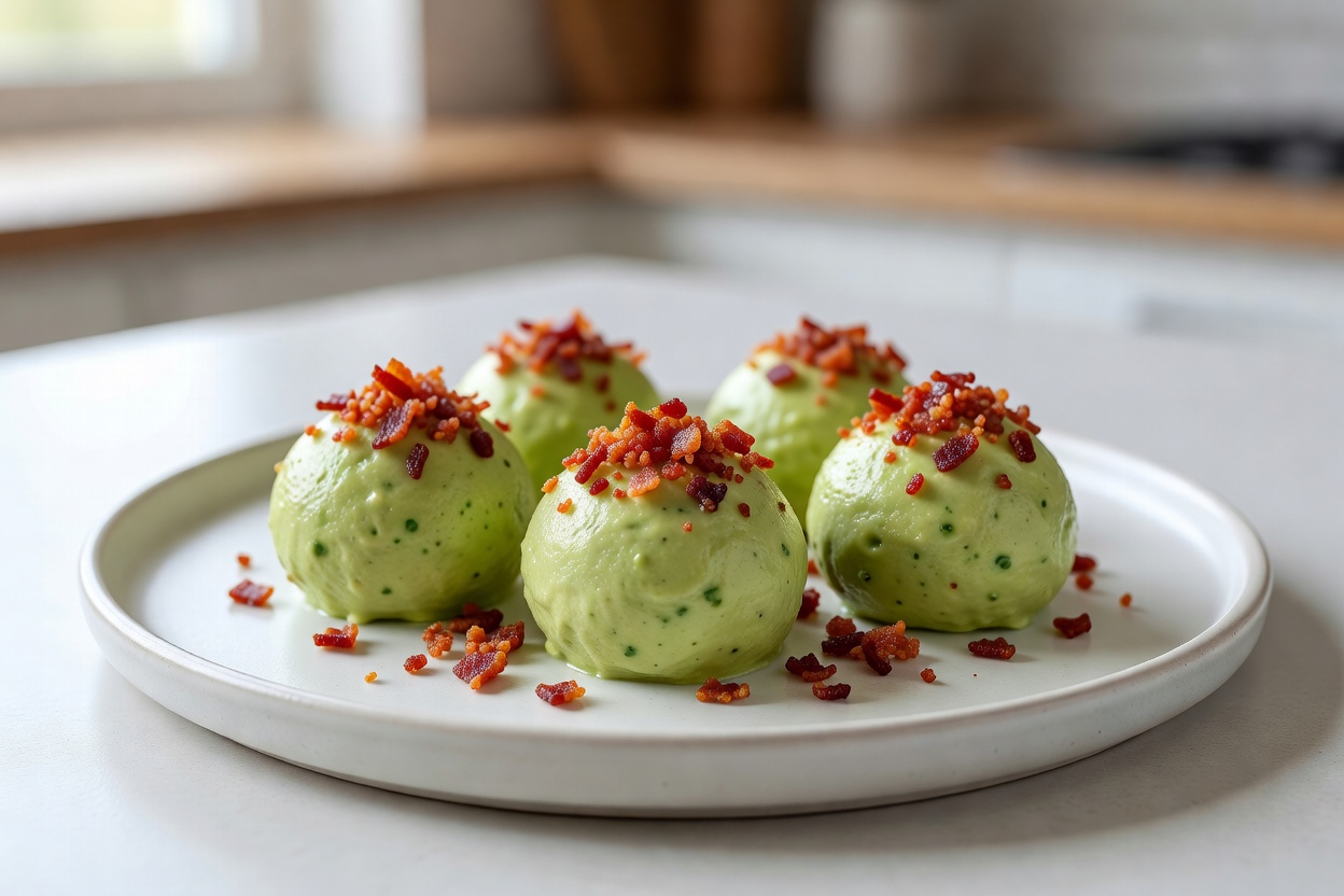 Bombas de grasa de palta y tocino