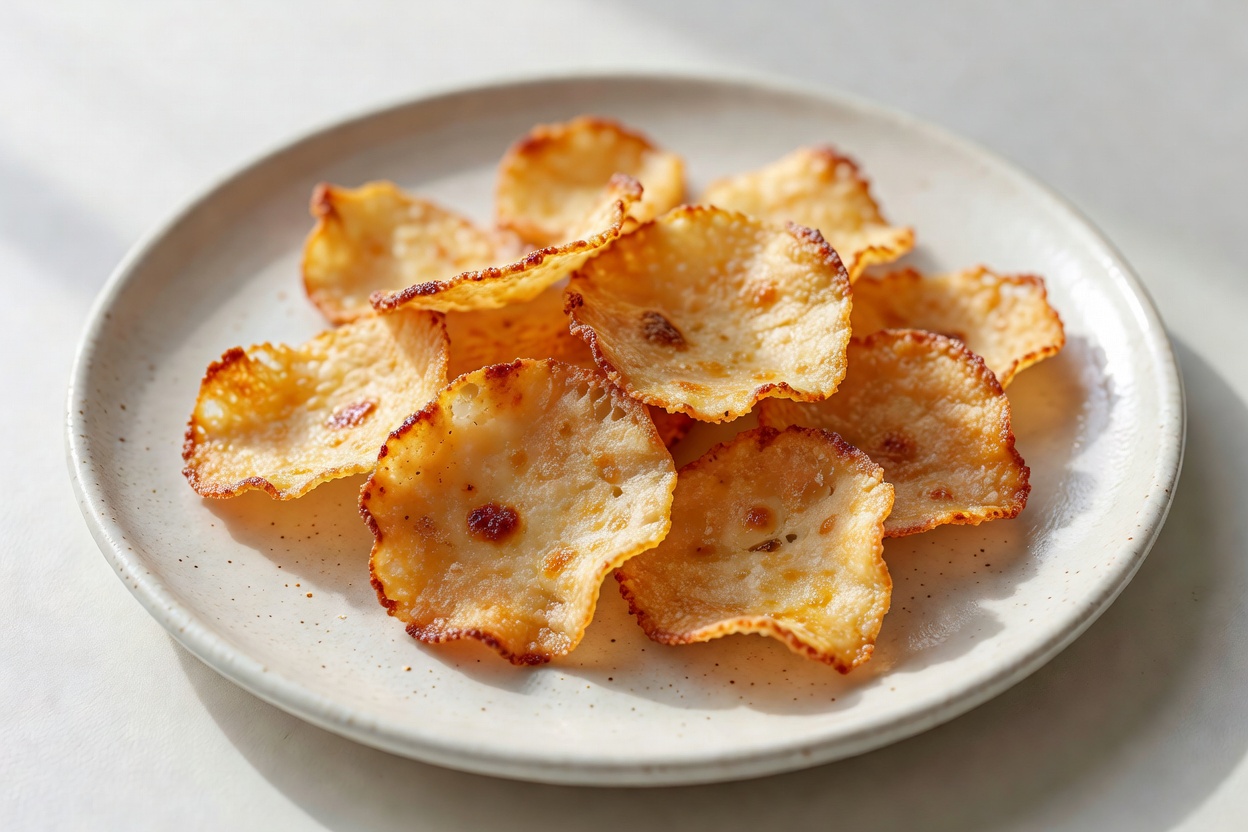 Chips de queso horneados