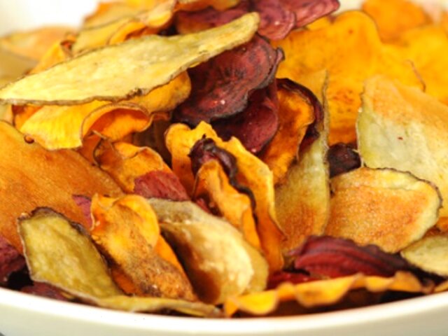 Chips de Vegetales Horneados