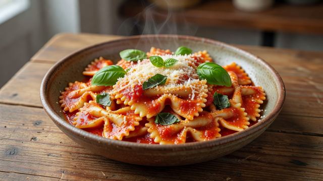 Corbatitas con Salsa Napolitana