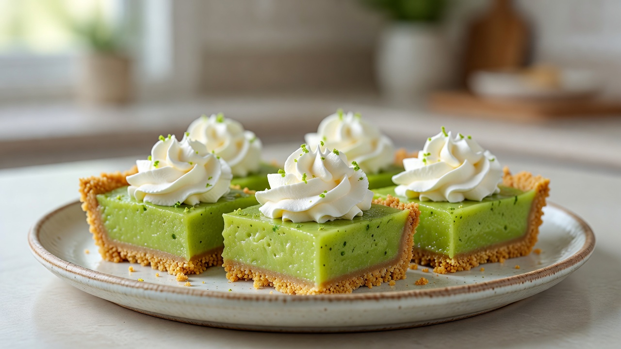 Cuadraditos de key lime pie