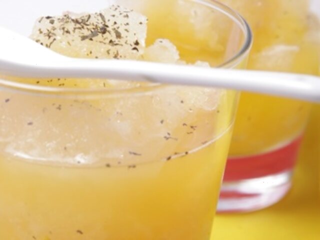 Granizado de naranja con jenjibre