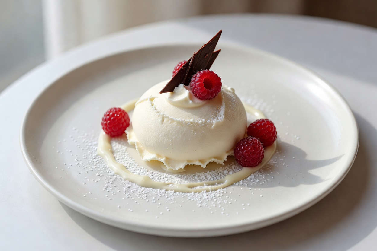 Mousse de chocolate blanco