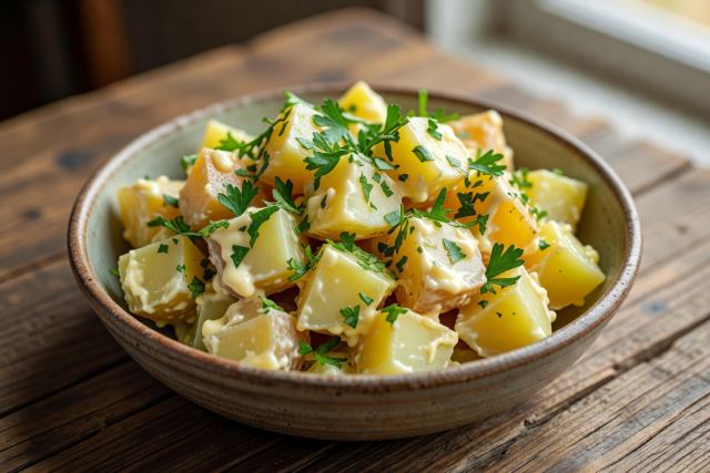 Papas mayo al ajo