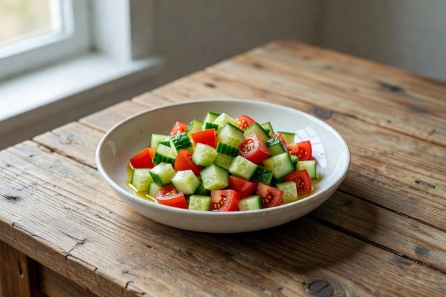 Pepino con Tomate