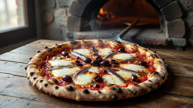 Pizza Napolinata a la piedra