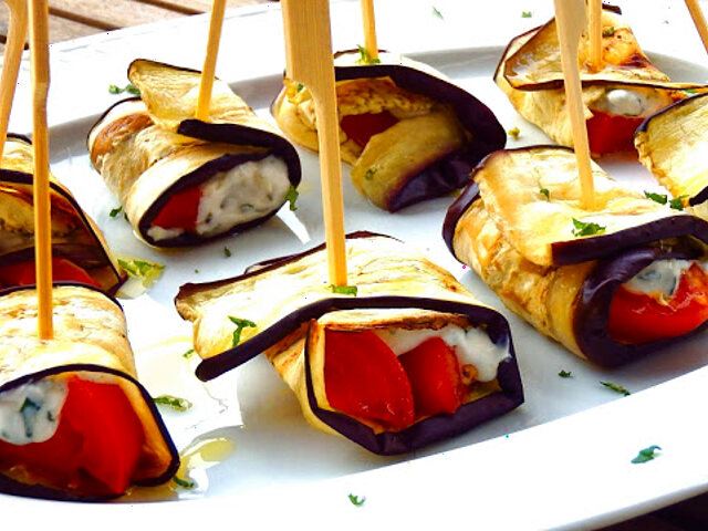 Rollitos de berenjenas