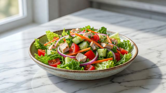 Salpicón de verduras con pollo