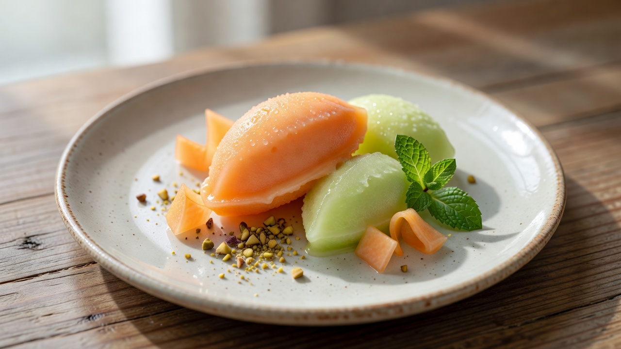 Sorbete de melón