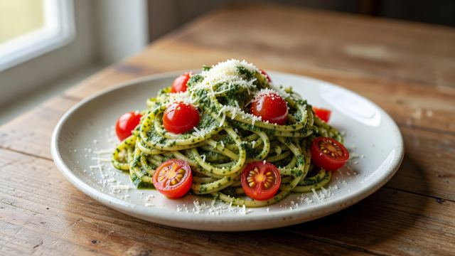Spaghetti al pesto