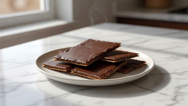 Tejas de chocolate y café