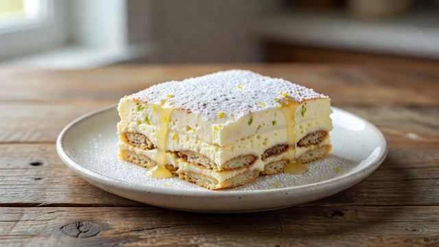 Tiramisú de limón (ligero y refrescante)
