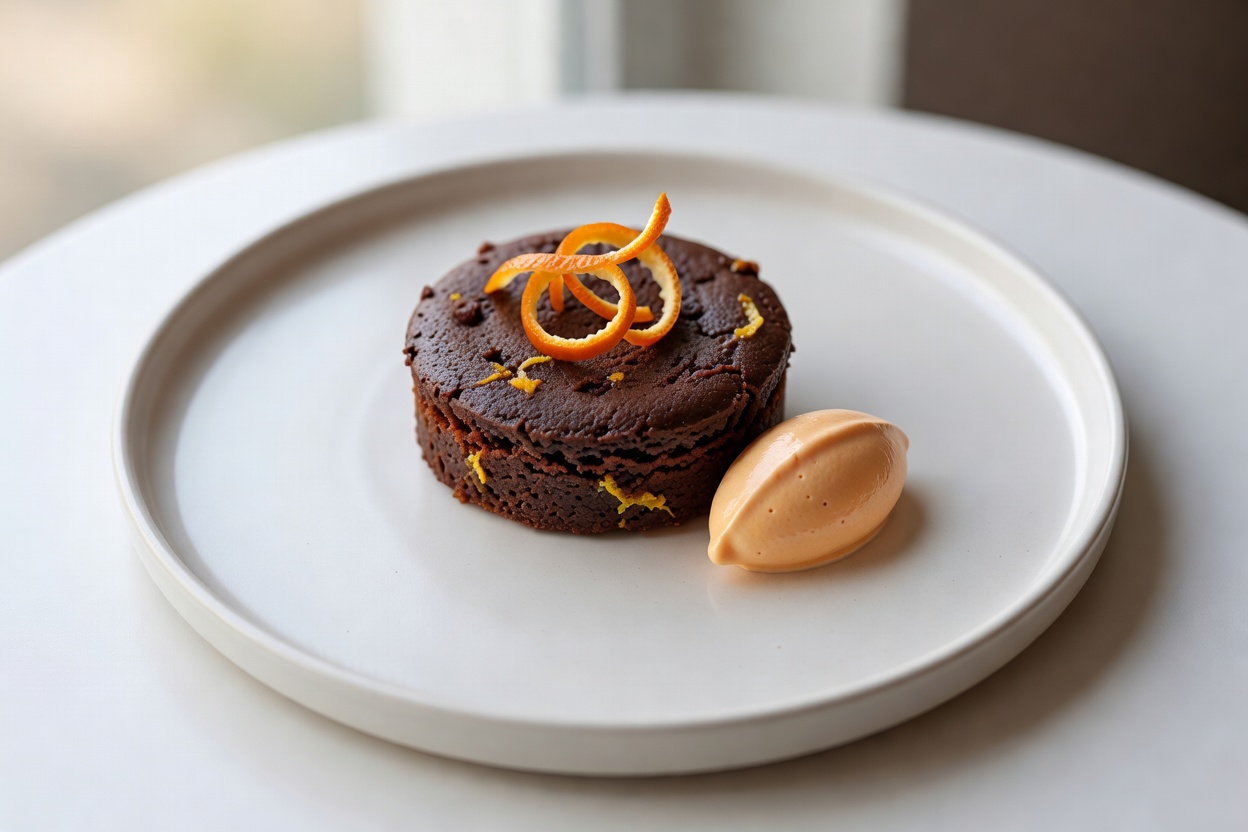Torta de chocolate y naranja