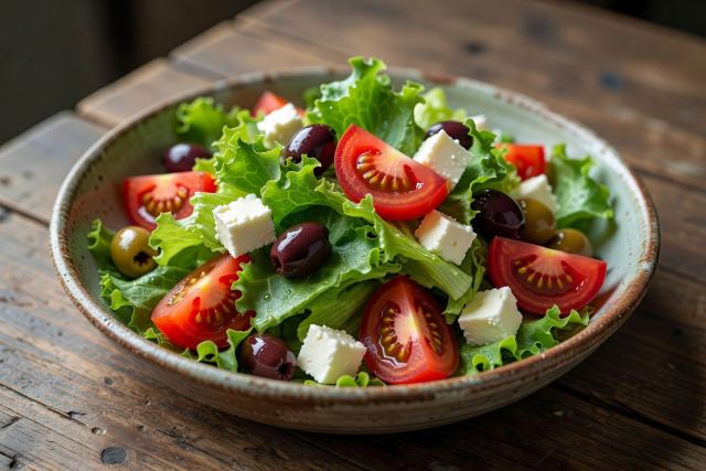 Ensalada de queso gouda
