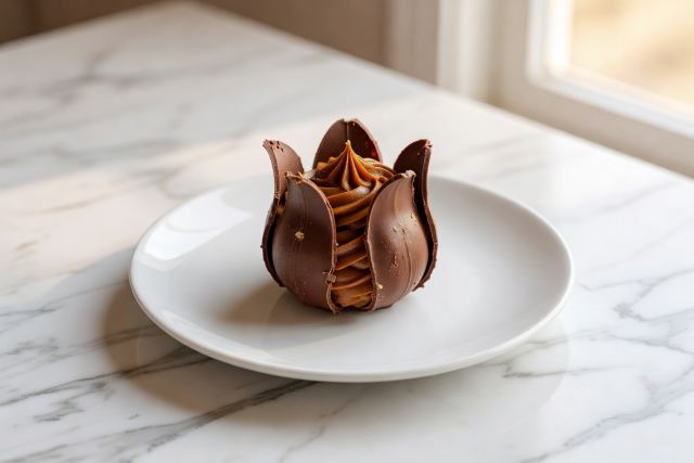 Tulipanes de chocolate