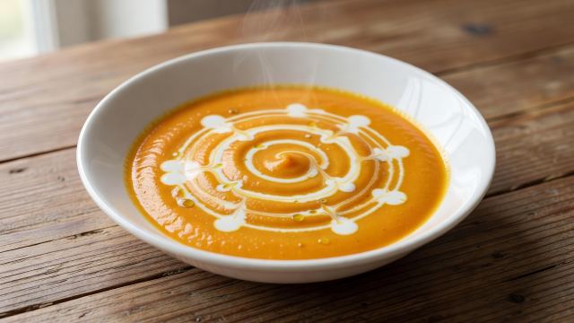 Crema de zapallo camote